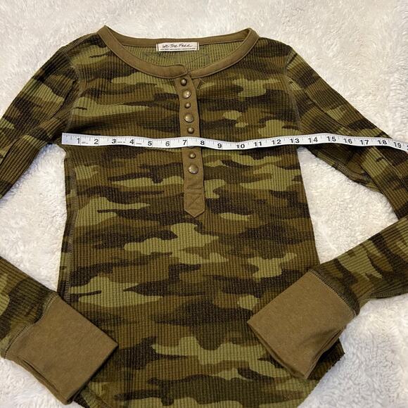 We the Free Womens Green Camp Long Sleeve Size XS Grunge/Indie/Dark Core - Picture 3 of 6